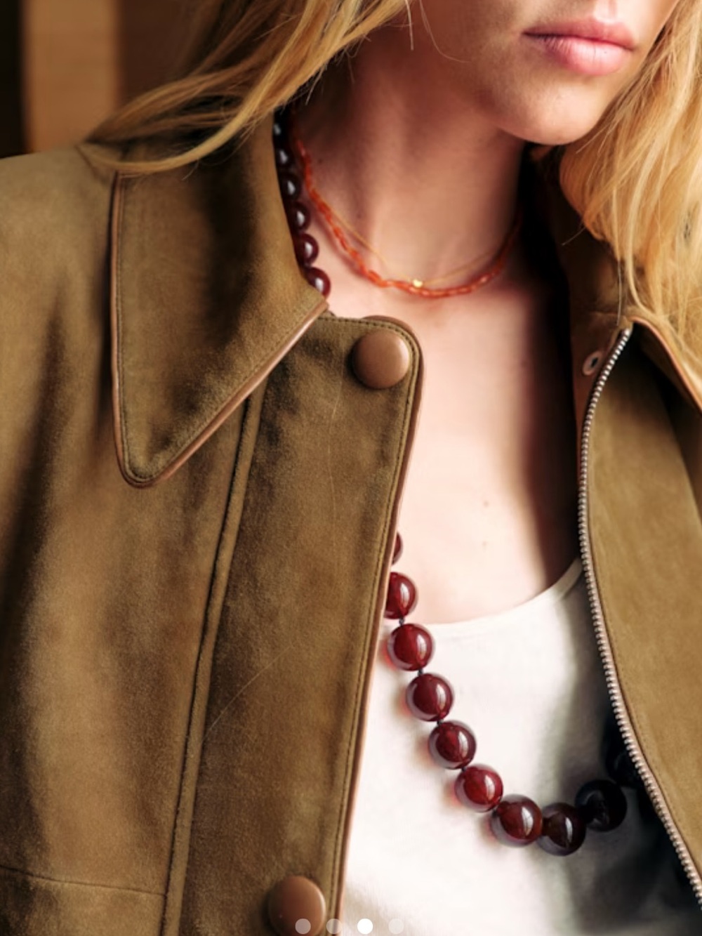 Sezane Suede THÉODORE JACKET Sz 36 - Picture 2 of 9